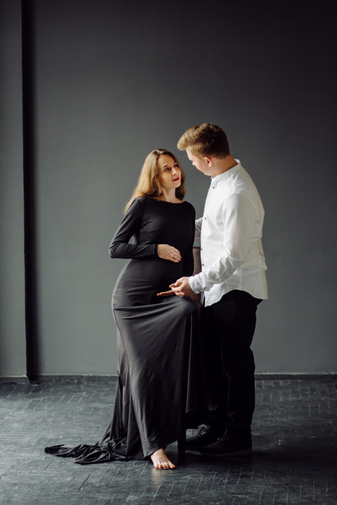 maternity shoot studio foto